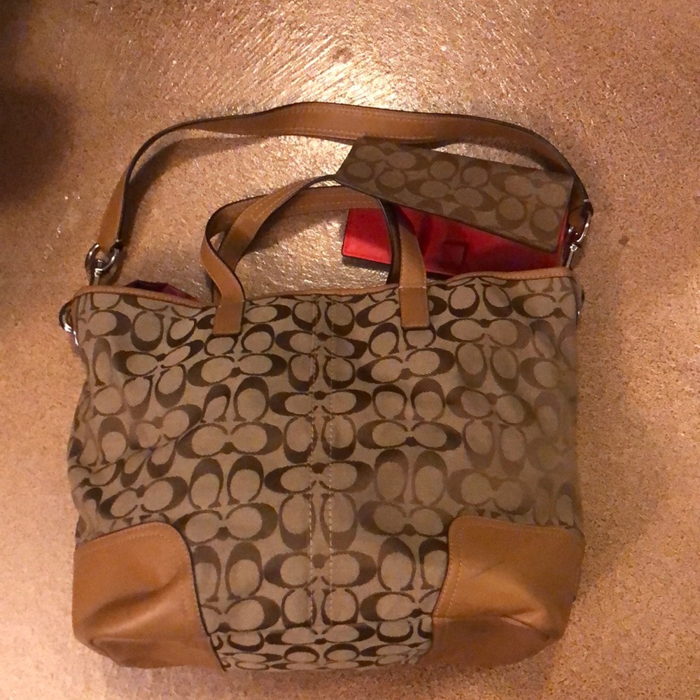 Coach Purse with matching check book